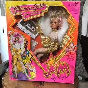Jem Glitter and Gold doll NIB- see pics
